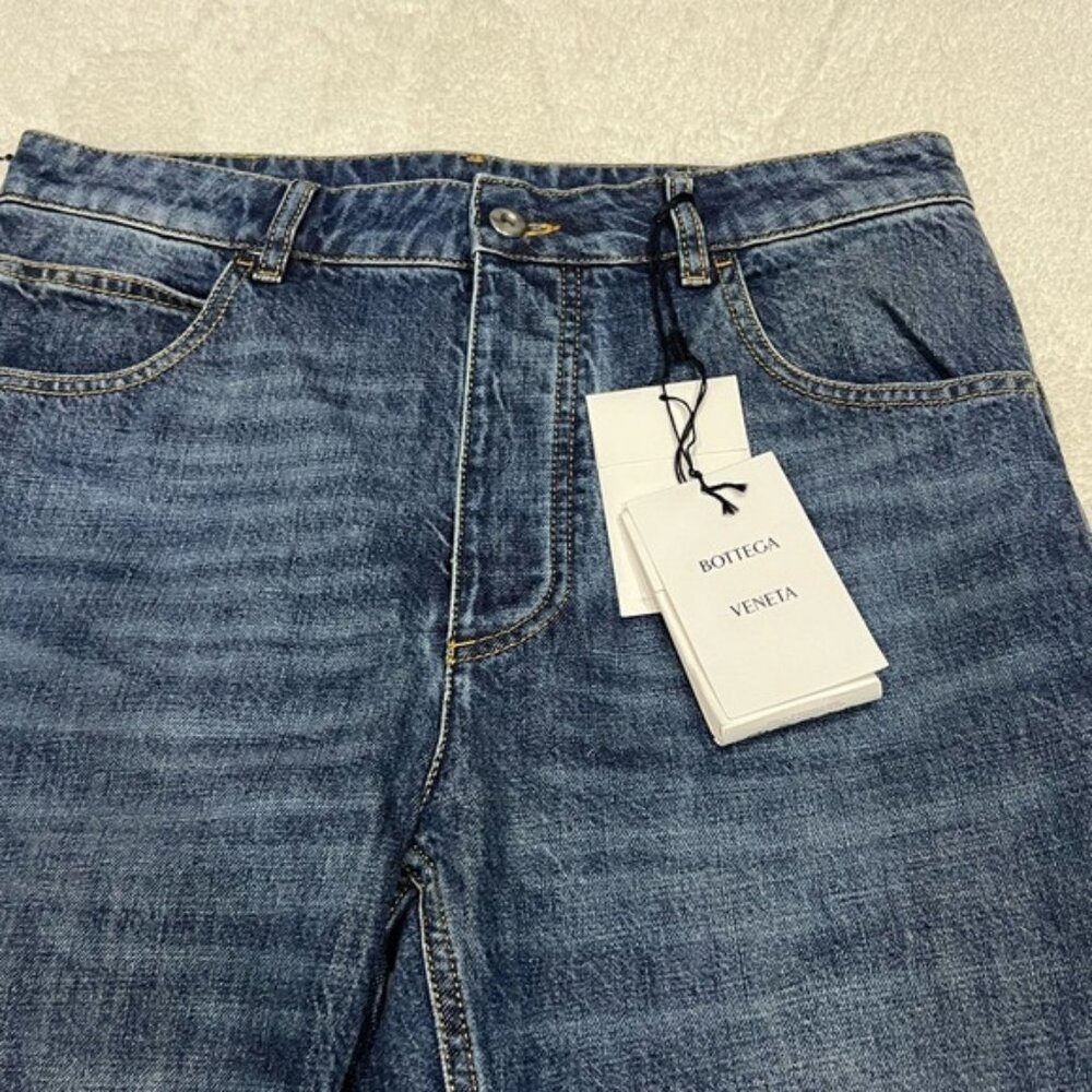 Bottega Veneta Straight Leg Cargo Jeans Mid Blue Women’s EU 40/US 4 - Picture 2 of 7